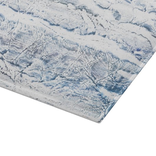 Hellblauer Marmor Schneidebrett (Ecke)