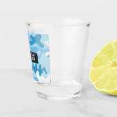 Hellblauer Militär-Camo-Shot-Glas Schnapsglas (Rechts)
