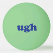 Hellblauer, moderner Typografie, lustiges Glühen i Tischtennisball (Vorderseite)