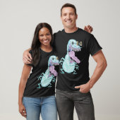 hellblauer Monster-Alien-Cartoon T-Shirt (Unisex)