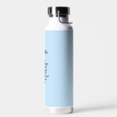 Hellblauer Mut Bibelvers Einfacher Benutzername Trinkflasche (Links)
