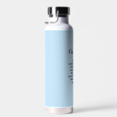 Hellblauer Mut Bibelvers Einfacher Benutzername Trinkflasche (Rechts)
