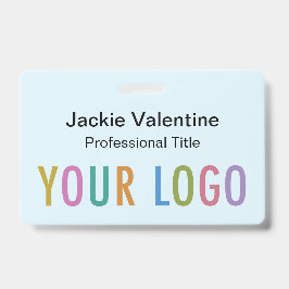 Hellblauer PVC-Name Abzeichen mit Clip Lanyard Ree Ausweis