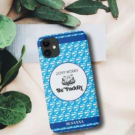 Hellblauer Retro-Muster Otter Canoe-Individuelle N Case-Mate iPhone Hülle