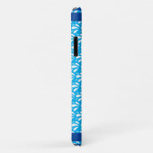 Hellblauer Retro-Muster Otter Canoe-Individuelle N Case-Mate iPhone Hülle (Hinten/Rechts)