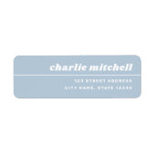 Hellblauer Retro-Schriftart mit trendigem Retro-Lo (Vorne)