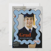 Hellblauer Retro-Squiggle-Wavy-Abschluss laden Ankündigung (Vorderseite)