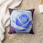 Hellblauer Rose Kissen (Decke)
