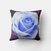 Hellblauer Rose Kissen (Rückseite)