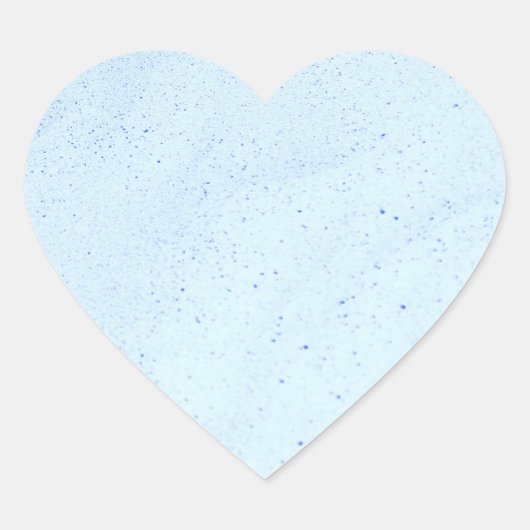 Hellblauer Sand Herz-Aufkleber (Vorderseite)