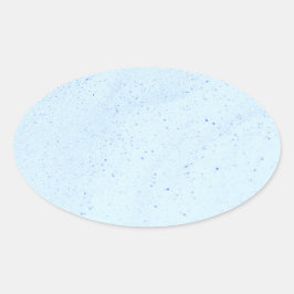 Hellblauer Sand Ovaler Aufkleber