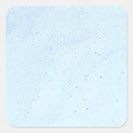 Hellblauer Sand Quadratischer Aufkleber