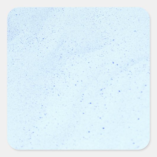 Hellblauer Sand Quadratischer Aufkleber (Vorderseite)