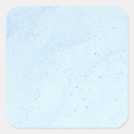 Hellblauer Sand Quadratischer Aufkleber