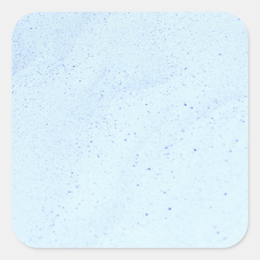 Hellblauer Sand Quadratischer Aufkleber (Vorderseite)