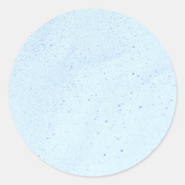 Hellblauer Sand Runder Aufkleber