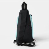 Hellblauer SchildkrötenTyp Crossbody Bag (Rückseite)