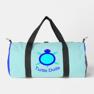 Hellblauer SchildkrötenTyp Duffle Bag