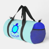 Hellblauer SchildkrötenTyp Duffle Bag (Rechte Ecke)