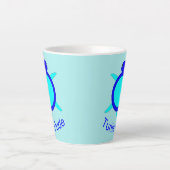 Hellblauer SchildkrötenTyp Milchtasse (Vorderseite)