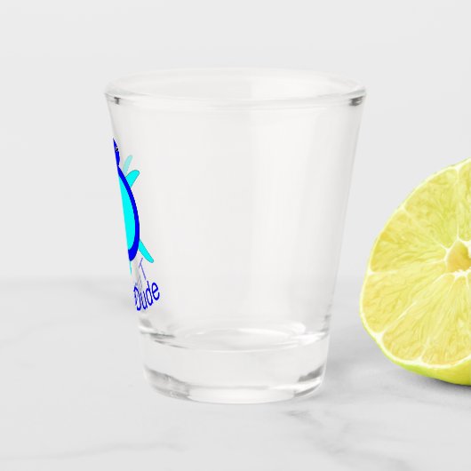 Hellblauer SchildkrötenTyp Schnapsglas (Rechts)