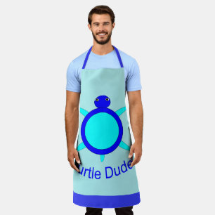 Hellblauer SchildkrötenTyp Schürze