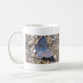 Hellblauer Schmetterling Kaffeetasse (Links)