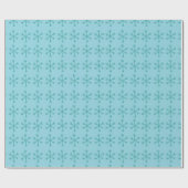 Hellblauer Schneeblatt-Wrap - Winter Chris Geschenkpapier (Flach)