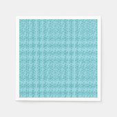 Hellblauer Schneekristall-Papier Serviette - Paste (Vorderseite)