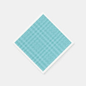 Hellblauer Schneekristall-Papier Serviette - Paste (Ecke)