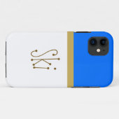 Hellblauer Schneeweißer Farbblock Spaß Skitext Case-Mate iPhone Hülle (Rückseite (Horizontal))
