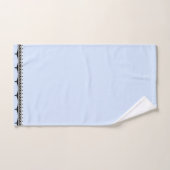 Hellblauer schwarzer Besatz Badhandtuch Set (Handtuch)