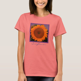Hellblauer Sonnenblume T-Shirt