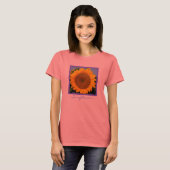 Hellblauer Sonnenblume T-Shirt (Vorne ganz)