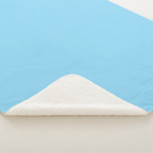 Hellblauer Stoffmatte Sherpadecke (3/4)