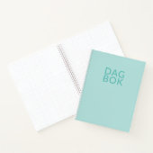 Hellblauer Tagebuch Notizblock (Innenseite)