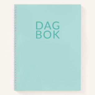 Hellblauer Tagebuch Notizblock