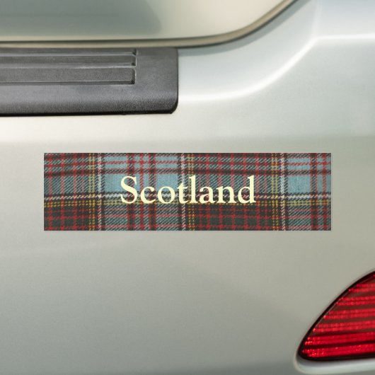 hellblauer Tartan Autoaufkleber (Auf Auto)