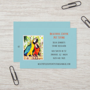 Hellblauer Tierarzt/Tierarzt Visitenkarte