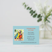 Hellblauer Tierarzt/Tierarzt Visitenkarte (Stehend Vorderseite)