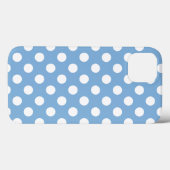 Hellblauer Trend und Polka Punkte Case-Mate iPhone Hülle (Rückseite (Horizontal))