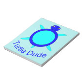 Hellblauer Turtle-Typ Notepad Notizblock (Rotiert)