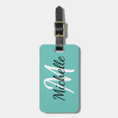 Hellblauer u. weißer kundenspezifischer gepäckanhänger (Vorderseite vertikal)