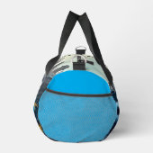 Hellblauer und gelber Zug Duffle Bag (Rechts)