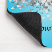 Hellblauer und Imitat-Glitter Mousepad (Ecke)