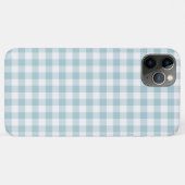 Hellblauer und weißer Karo Case-Mate iPhone Hülle (Rückseite (Horizontal))