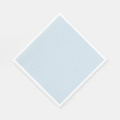 Hellblauer und weißer moderner Button Streifen Serviette (Ecke)