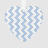 Hellblauer und weißer Zickzack Ornament (Vorderseite)