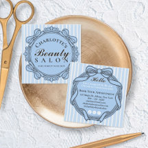 Hellblauer Vintage-Bogenrahmen Quadratischer Salon