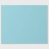Hellblauer Vollton-Wrap-Rolle Geschenkpapier (Flach)